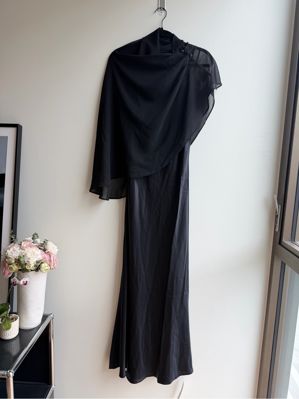 NEW NWT Reformation Lilibeth Silk Dress, Black, sz Large - Picture 11 of 14